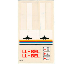 LEGO Transparant Sticker Sheet for Set 6392