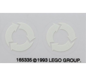 LEGO Transparent Autocollant Sheet for Set 6668 / 9365 (165335)