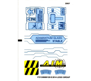 LEGO Transparent Sticker Sheet for Set 76018 (17213)