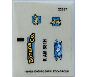 LEGO Transparent Sticker Sheet for Set 76026 (19609 / 20110)