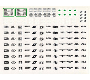 LEGO Transparent Sticker Sheet for Set 7745