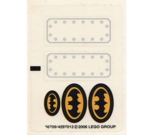LEGO Transparent Autocollant Sheet for Set 7780 (56709)