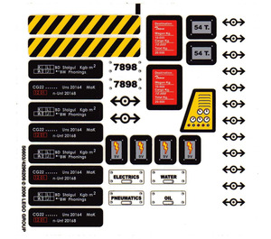 LEGO Transparent Sticker Sheet for Set 7898 (56603)