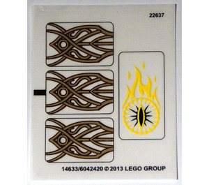 LEGO Transparent Aufkleber Sheet for Set 79006 (14633)