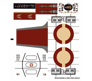 LEGO Transparent Sticker Sheet for Set 8039 (86449)