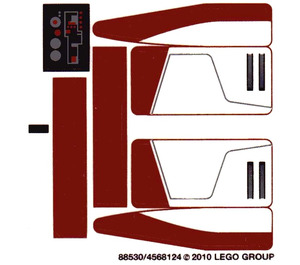 LEGO Transparent Sticker Sheet for Set 8091 (88530)