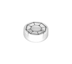 LEGO Transparent Fliese 1 x 1 Rund mit Arkenstone (18850 / 98138)