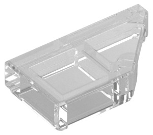 LEGO Transparent Fliese 1 x 2 45° Abgewinkelt Cut Rechts (5092)