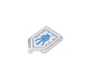 LEGO Transparent Tile 2 x 3 Pentagonal with Mammoth Power Shield (22385)