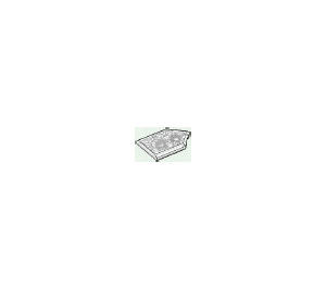 LEGO Transparent Tile 2 x 3 Pentagonal with Silver Tiara with Stars and Circles (22385)