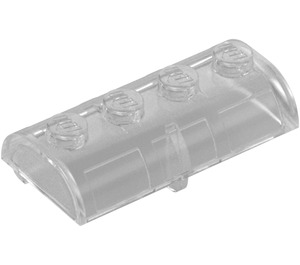 LEGO Transparent Treasure Chest Lid 2 x 4 with Thick Hinge (4739 / 29336)