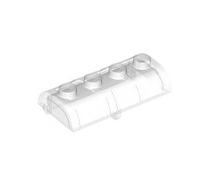 LEGO Transparent Treasure Chest Lid 2 x 4 with Thick Hinge (4739 / 29336)