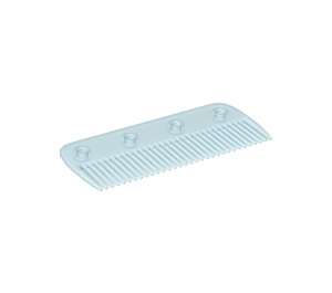 LEGO Transparent Very Light Blue Comb 2 x 4 with 4 Holes (51034)