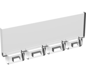 LEGO Transparent Windscreen 1 x 4 x 1 1/3 (30161)