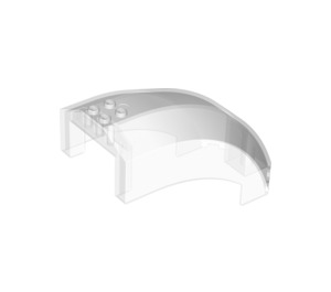 LEGO Transparent Windscreen 12 x 6 x 6 Curved without Pin Holes (94531)