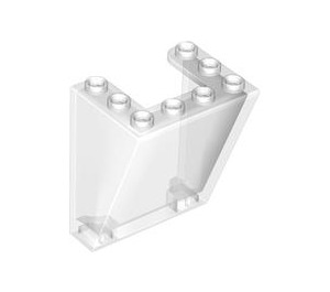 LEGO Transparant Voorruit 3 x 4 x 4 Omgekeerd met afgeronde bovenranden (35306 / 72475)
