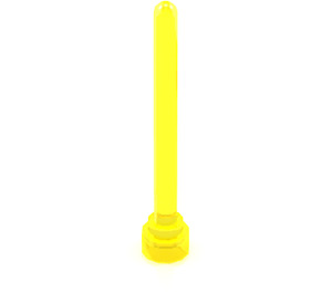 LEGO Transparant geel Antenne 1 x 4 met ronde top (3957 / 30064)