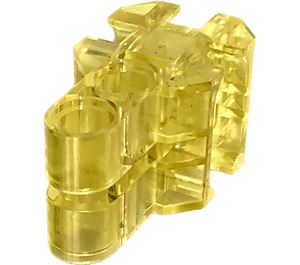 LEGO Transparent Yellow Block Connector with Modular End (32137)