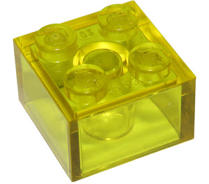 LEGO Transparent Yellow Brick 2 x 2 (3003 / 6223)