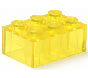 LEGO Transparentní žlutá Kostka 2 x 3 (3002)