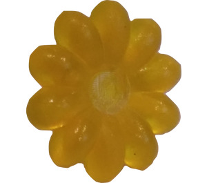 LEGO Transparent Yellow Clikit Daisy 2 x 2 with 10 Petals (45455 / 46281)