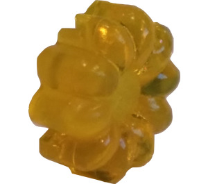 LEGO Transparent Yellow Clikits 2 x 2 Flower with 10 Petals with Hole (45458 / 46283)