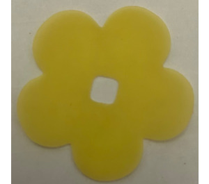 LEGO Transparent Yellow Clikits Film Flower with 5 Petals 6 x 6