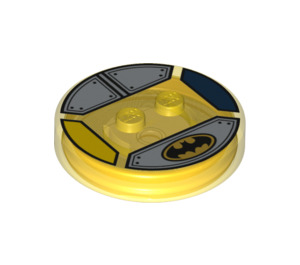 LEGO Transparent Yellow Dimensions Stand with Excalibur Batman (18868 / 19981)
