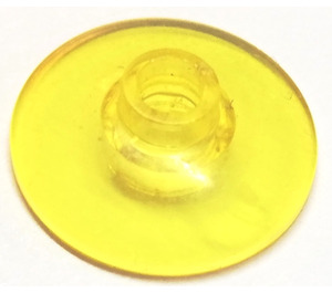 LEGO Transparent Yellow Dish 2 x 2 (4740 / 30063)