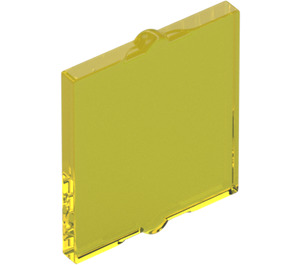 LEGO Transparent Yellow Glass for Window 1 x 2 x 2 (35315 / 86209)