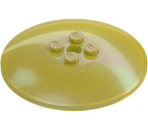 LEGO Transparent Yellow Opal Dish 6 x 6 (35327 / 44375)