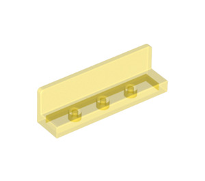 LEGO Transparentes Gelb Panel 1 x 4 mit Abgerundete Ecken (30413 / 43337)