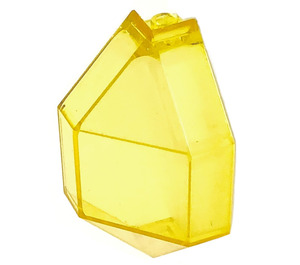 LEGO Transparent Yellow Panel 3 x 3 x 6 Corner (2468)