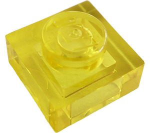 LEGO Jaune Transparent assiette 1 x 1 (3024 / 30008)