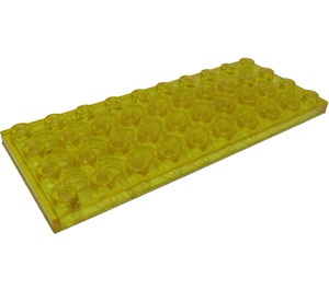 LEGO Transparant Geel Plaat 4 x 10 (3030)