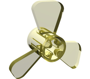 LEGO Transparent Yellow Propeller with 3 Blades (6041)