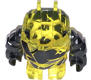 LEGO Jaune transparent Osciller Monster Corps (Torse/Jambes avec Noir Bras)