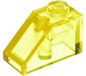 LEGO Jaune transparent Pente 1 x 2 (45°) (3040 / 6270)