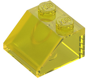 LEGO Transparent Yellow Slope 2 x 2 (45°) (3039 / 6227)