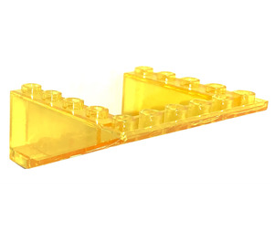 LEGO Transparant Geel Helling 5 x 6 x 2 (33°) Omgekeerd (4228)
