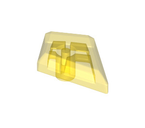 LEGO Transparent Yellow Tile 1 x 2 Diamond (35649)