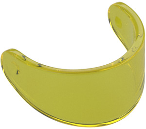 LEGO Transparent Yellow Visor - Standard (2447 / 35334)