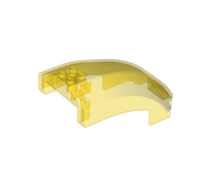 LEGO Transparent Yellow Windscreen 10 x 6 x 4 Curved (18729 / 43376)