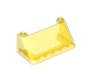 LEGO Transparant Geel Voorruit 3 x 6 x 2 (39891 / 92583)