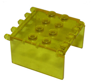 LEGO Transparent Yellow Windscreen 4 x 4 x 2 Canopy Extender (2337)