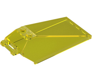 LEGO Transparent Yellow Windscreen 4 x 8 x 2 with Handle (21849 / 35328)