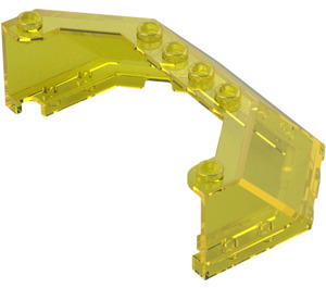 LEGO Transparent Yellow Windscreen 5 x 8 x 2 (42504 / 62576)