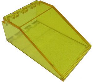 LEGO Transparent Yellow Windscreen 6 x 4 x 2 Canopy (4474)