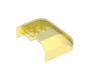 LEGO Transparent Yellow Windscreen 6 x 5 x 2 (92580)