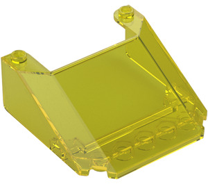 LEGO Transparent Yellow Windscreen 6 x 6 x 2 (28782 / 35404)